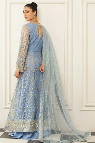 Picture of Mushq - Hemline Aura Debut Wedding Collection - 04 Periwinkle - Unstitched - Available at Raja Sahib