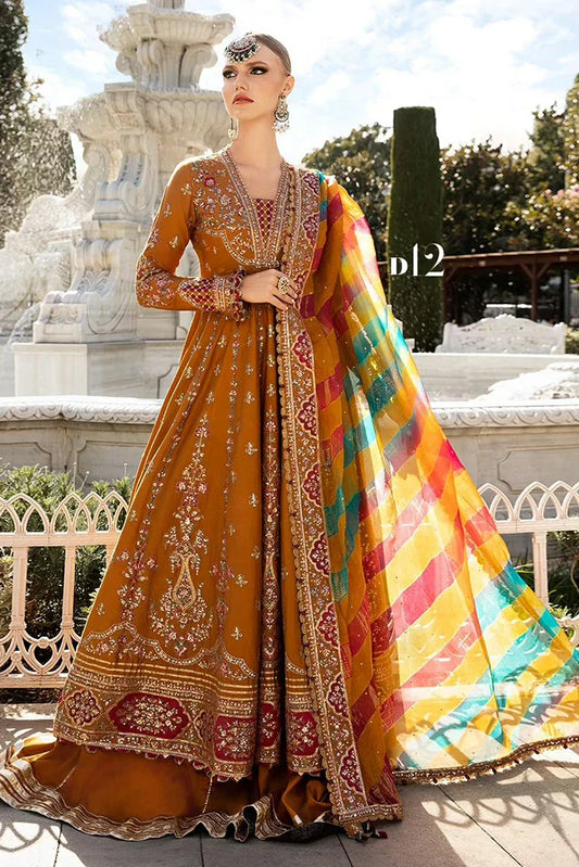 Picture of Maria B - Sateen Fall Collection - CST-08-12 - Unstitched - Available at Raja Sahib