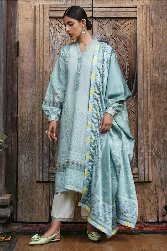 Picture of Mushq - Nirvana Silk Edit - 10 Cerulean - Unstitched - Available at Raja Sahib