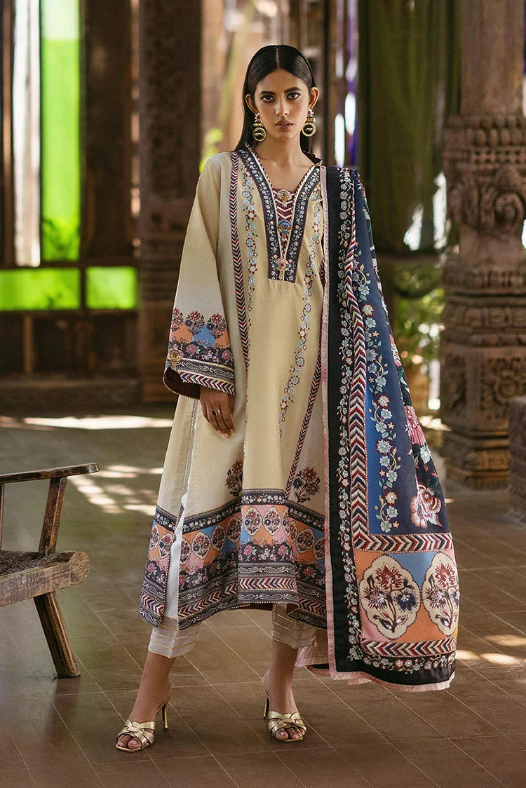 Picture of Mushq - Nirvana Silk Edit - 09 Taupe - Unstitched - Available at Raja Sahib