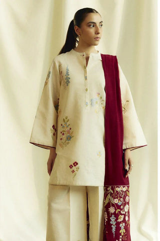 Picture of Zara Shahjahan - Coco Fall Winter Collection - CITRINE-D2B - Unstitched - Available at Raja Sahib