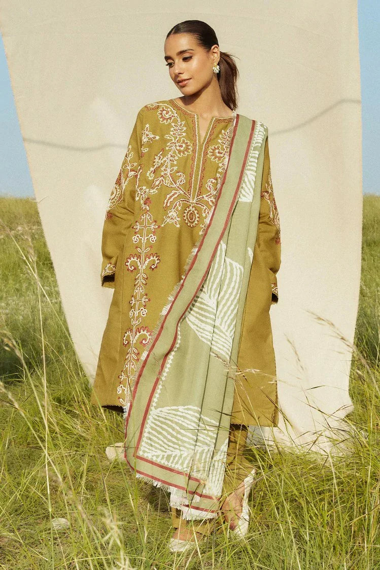 Picture of Zara Shahjahan - Coco Fall Winter Collection - PERIDOT-D5A - Unstitched - Available at Raja Sahib