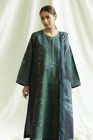 Picture of Zara Shahjahan - Coco Fall Winter Collection - PERIDOT-D5B - Unstitched - Available at Raja Sahib