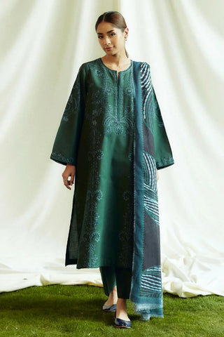 Picture of Zara Shahjahan - Coco Fall Winter Collection - PERIDOT-D5B - Unstitched - Available at Raja Sahib