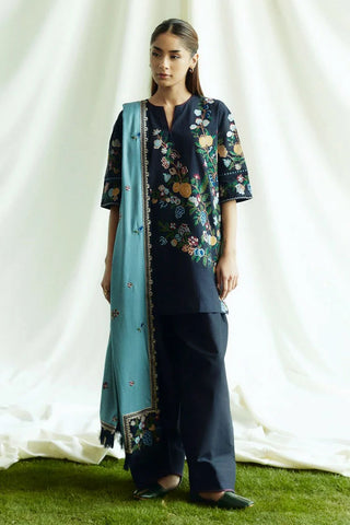 Zara Shahjahan - Coco Fall Winter Collection - ONYX-D7B - Unstitched