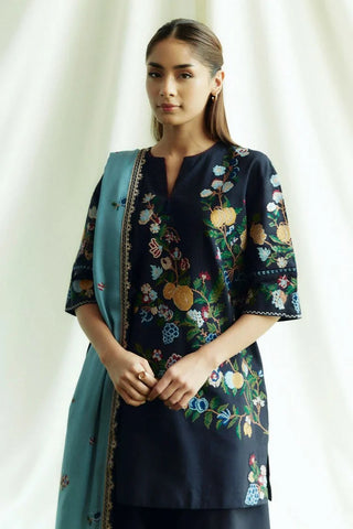 Zara Shahjahan - Coco Fall Winter Collection - ONYX-D7B - Unstitched