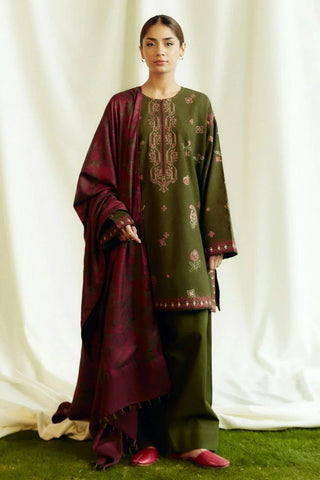 Zara Shahjahan - Coco Fall Winter Collection - AMETHYST-D8B - Unstitched