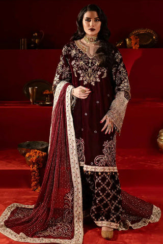 Picture of Nureh - Maya Embroidered Velvet Collection Vol 1 - NW-89 - Unstitched - Available at Raja Sahib