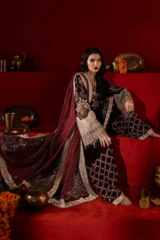 Picture of Nureh - Maya Embroidered Velvet Collection Vol 1 - NW-89 - Unstitched - Available at Raja Sahib