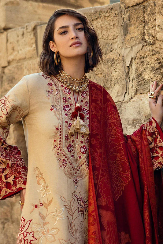 Picture of Mushq - Broadway Luxury Winter Shawl Collection - 05 Fallen Hearts - Unstitched - Available at Raja Sahib