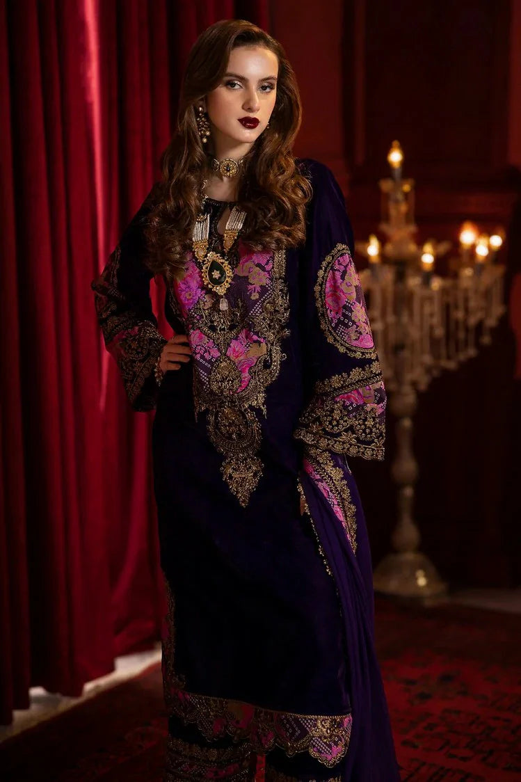 Picture of Charizma - Signora Premium Embroidered Velvet Edit Vol 1 - CVT4-01 - Unstitched - Available at Raja Sahib