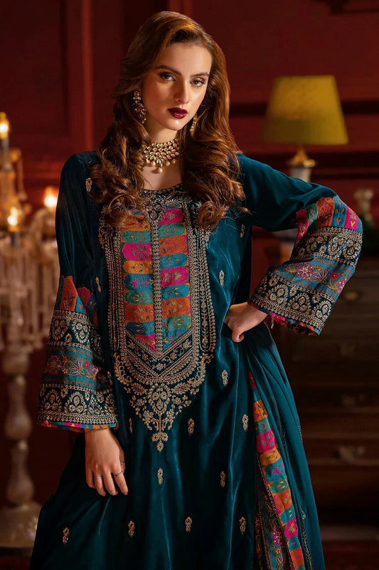 Picture of Charizma - Signora Premium Embroidered Velvet Edit Vol 1 - CVT4-02 - Unstitched - Available at Raja Sahib