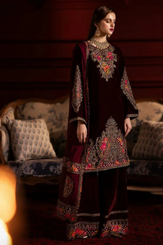 Picture of Charizma - Signora Premium Embroidered Velvet Edit Vol 1 - CVT4-06 - Unstitched - Available at Raja Sahib