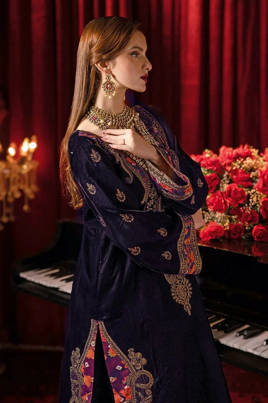 Picture of Charizma - Signora Premium Embroidered Velvet Edit Vol 1 - CVT4-08 - Unstitched - Available at Raja Sahib