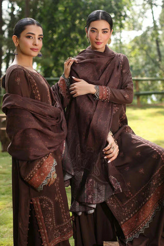 Picture of Noor by Saadia Asad - Noor Suzaanikari Winter Shawl Collection - 04 Mysa - Unstitched - Available at Raja Sahib