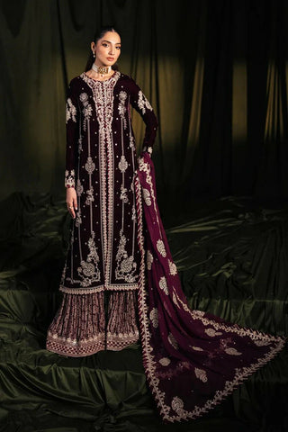 Picture of Qalamkar - Velvet Edit - BK-01 AMANI - Unstitched - Available at Raja Sahib