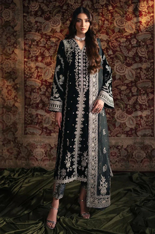 Picture of Qalamkar - Velvet Edit - BK-03 SAMIRA - Unstitched - Available at Raja Sahib