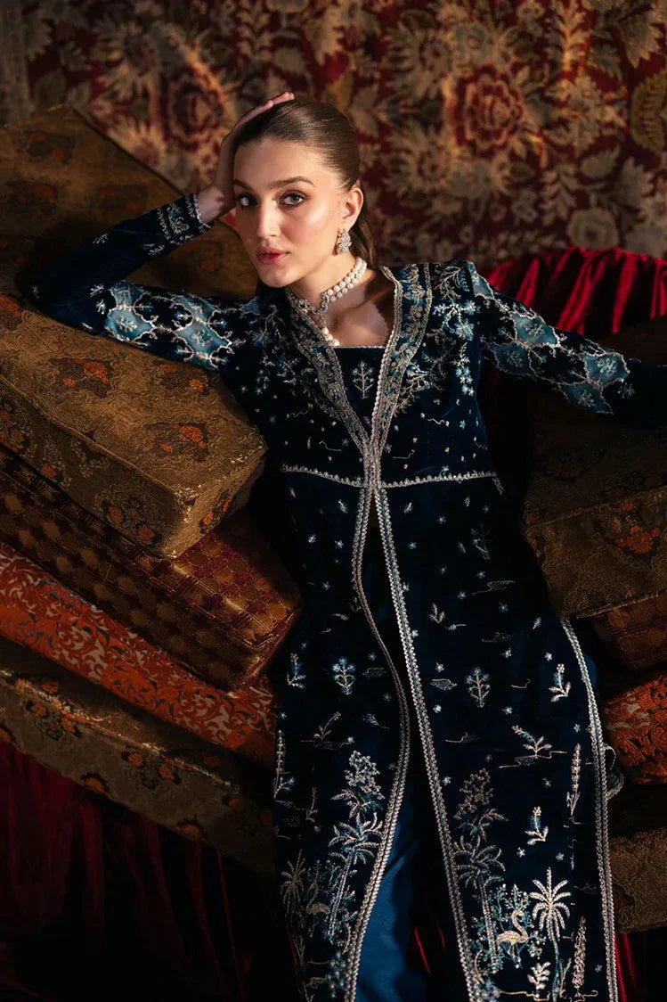 Picture of Qalamkar - Velvet Edit - BK-07 LIYANA - Unstitched - Available at Raja Sahib