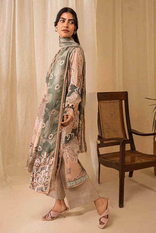 Picture of Aabyaan - Izabel Linen Edit - AZ-06 Zara - Unstitched - Available at Raja Sahib