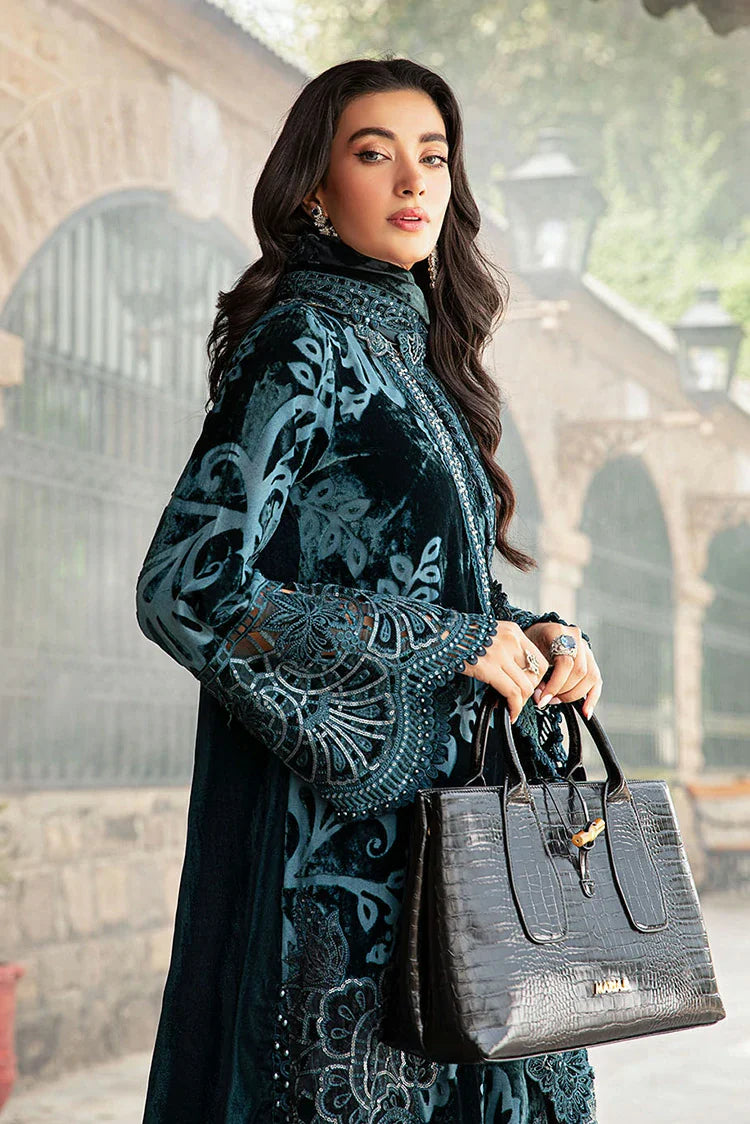 Picture of Maria B - Winter Luxe Collection - LN-1203 - Unstitched - Available at Raja Sahib