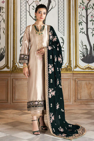 Picture of Zainab Chottani - Velvet Collection - SARWANA-D1 - Unstitched - Available at Raja Sahib