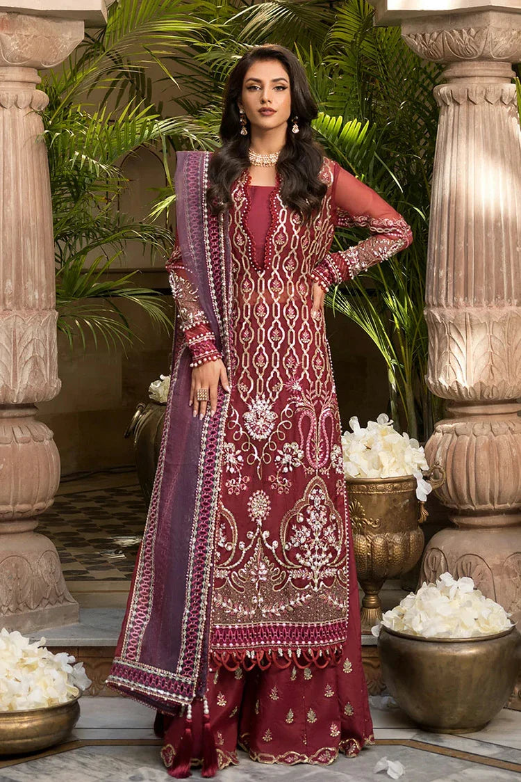 Picture of Elaf - Celebrations Formal Handwork Collection - EFH-06 GHAZAL - Unstitched - Available at Raja Sahib