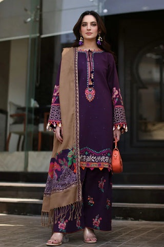 Charizma - Naranji Embroidered Khaddar Fall Winter Collection Vol 1 - CNW4-02 - Unstitched