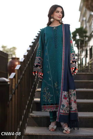 Charizma - Naranji Embroidered Khaddar Fall Winter Collection Vol 1 - CNW4-08 - Unstitched