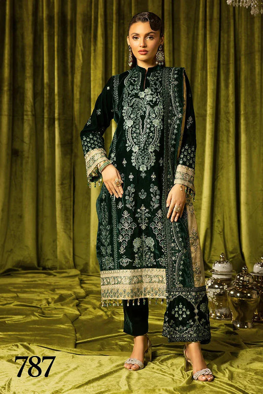 Picture of Shaista - Executive Velvet Collection - Design 787 - Unstitched - Available at Raja Sahib