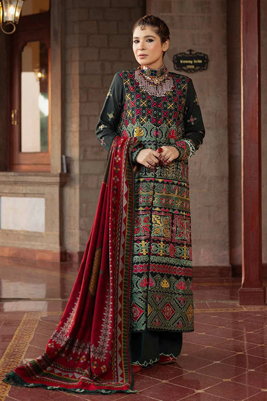 Picture of Maryam Hussain - Winter Luxury Shawl Collection - WS24-02 Forest - Unstitched - Available at Raja Sahib