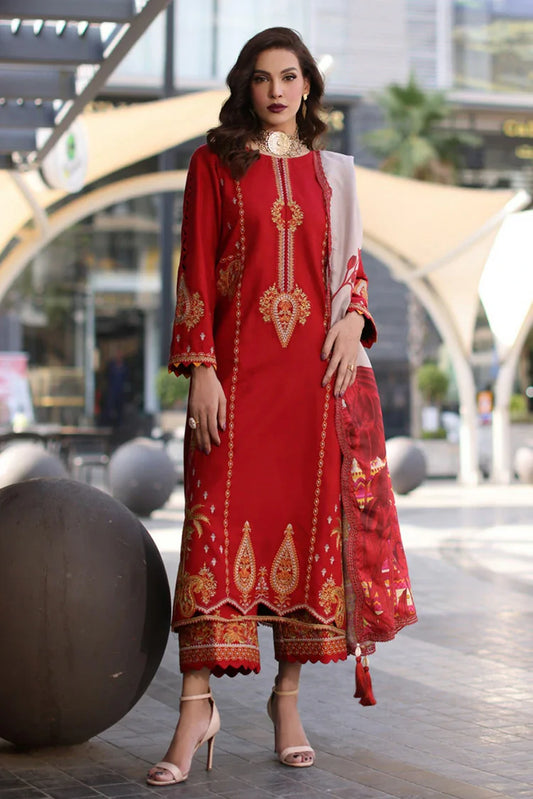 Picture of Charizma - Poshima Embroidered Leather Fall Winter Collection Vol 2 - PS4-13 - Unstitched - Available at Raja Sahib