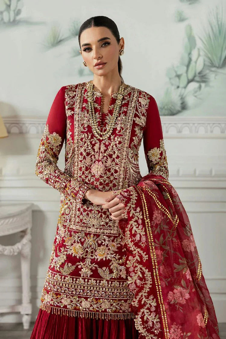 Picture of Crimson - A Beautiful Chaos Wedding Collection - CW24-07 Artisan Story - Unstitched - Available at Raja Sahib