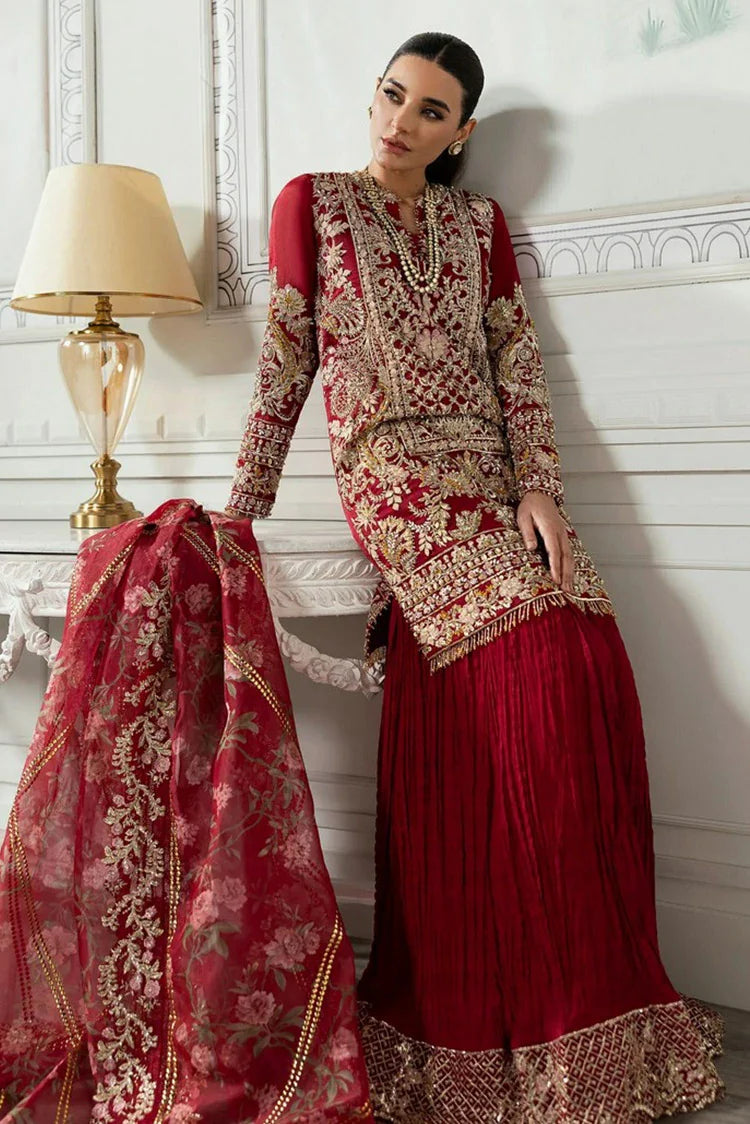 Picture of Crimson - A Beautiful Chaos Wedding Collection - CW24-07 Artisan Story - Unstitched - Available at Raja Sahib