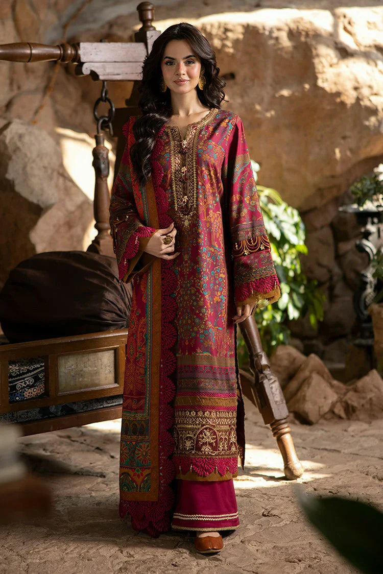 Picture of Asim Jofa - Winter Collection - AJUW-18 EMBROIDERED VISCOSE 3 Pcs - Unstitched - Available at Raja Sahib