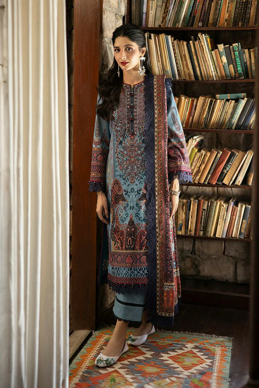 Picture of Asim Jofa - Winter Collection - AJUW-01 EMBROIDERED KHADDAR 3 Pcs - Unstitched - Available at Raja Sahib