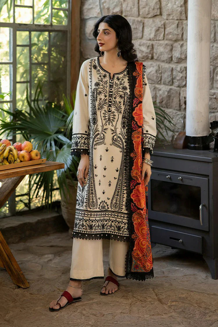 Picture of Asim Jofa - Winter Collection - AJUW-26 EMBROIDERED VISCOSE 3 Pcs - Unstitched - Available at Raja Sahib