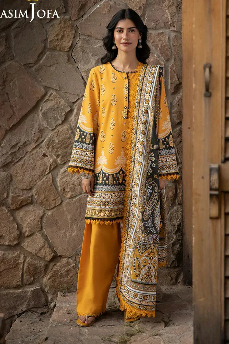 Picture of Asim Jofa - Winter Collection - AJUW-38 PRINTED KHADDAR 3 Pcs - Unstitched - Available at Raja Sahib