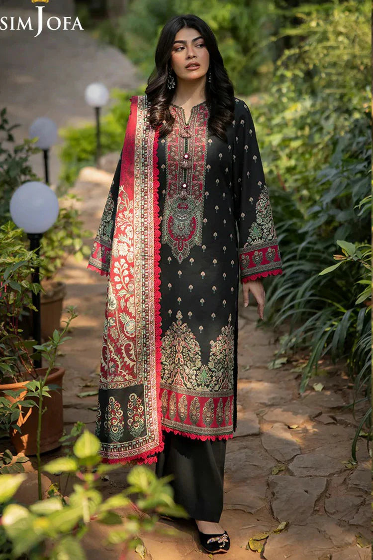 Picture of Asim Jofa - Winter Collection - AJUW-40 PRINTED KHADDAR 3 Pcs - Unstitched - Available at Raja Sahib