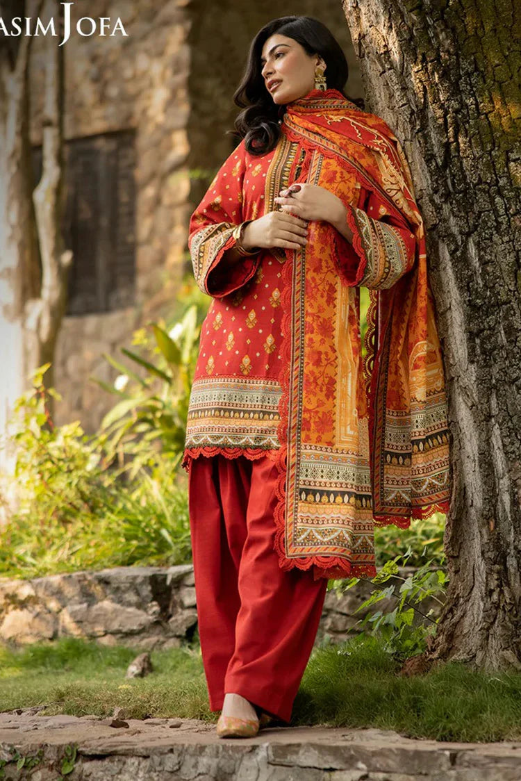 Picture of Asim Jofa - Winter Collection - AJUW-47 PRINTED KHADDAR 3 Pcs - Unstitched - Available at Raja Sahib