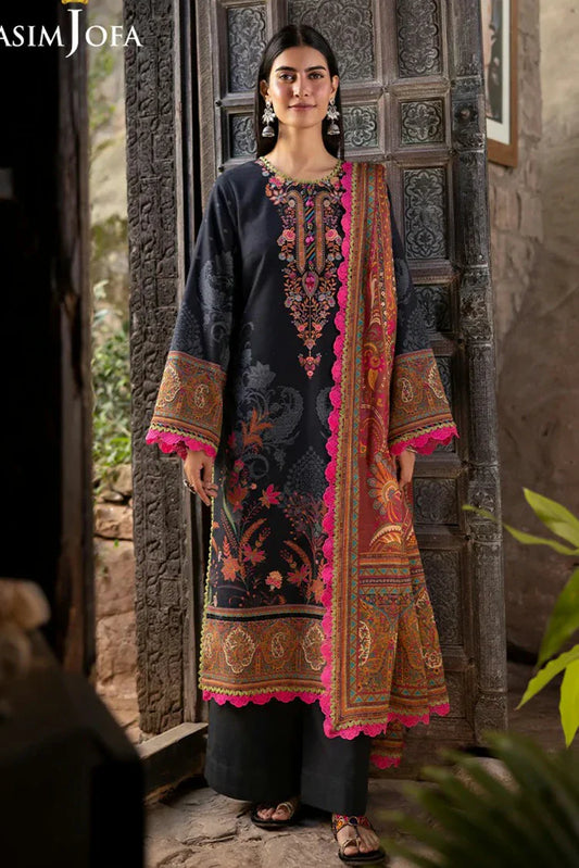 Asim Jofa - Winter Collection - AJUW-60 PRINTED KHADDAR 3 Pcs - Unstitched