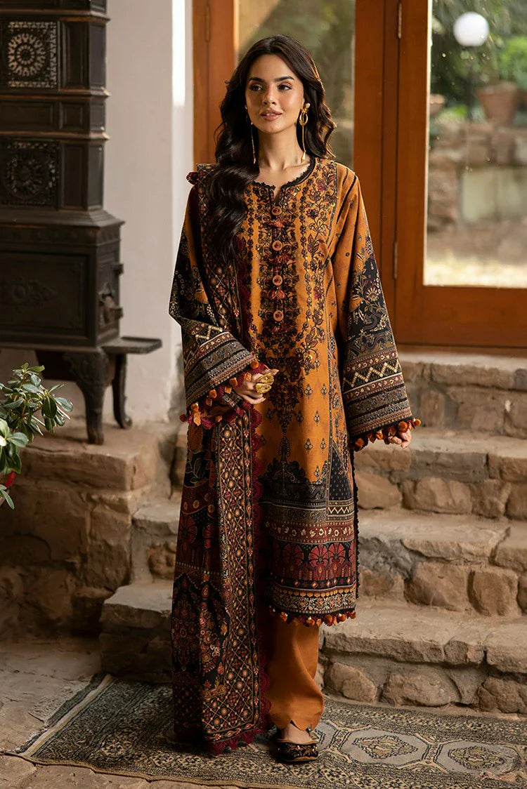 Picture of Asim Jofa - Winter Collection - AJUW-07 EMBROIDERED KHADDAR 3 Pcs - Unstitched - Available at Raja Sahib