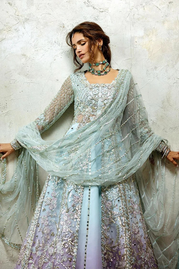 Picture of Mushq - Stardust Wedding Festive Collection - MWD-08 Silver Screen - Unstitched - Available at Raja Sahib