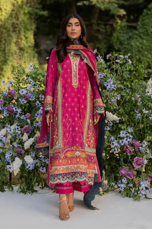 Qalamkar - Luxe Silk Winter Collection - UA-01 ELIA - Unstitched