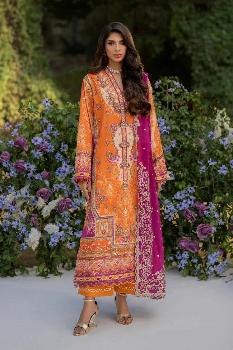 Qalamkar - Luxe Silk Winter Collection - UA-03 ALMA - Unstitched