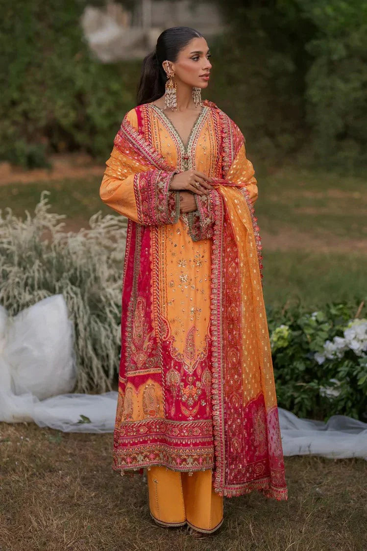 Qalamkar - Luxe Silk Winter Collection - UA-05 FIORE - Unstitched