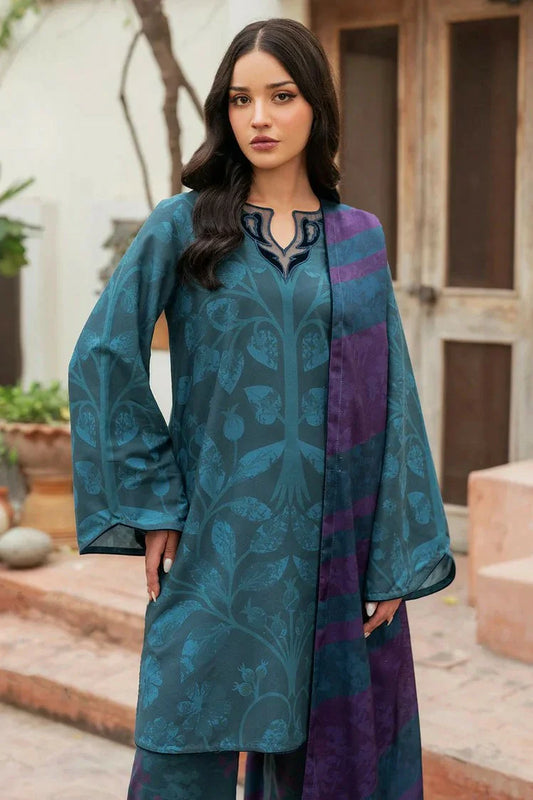 Picture of Jazmin - Winter Prints Vol 3 - DIGITAL PRINTED PREMIUM VISCOSE UW-0122 - Unstitched - Available at Raja Sahib