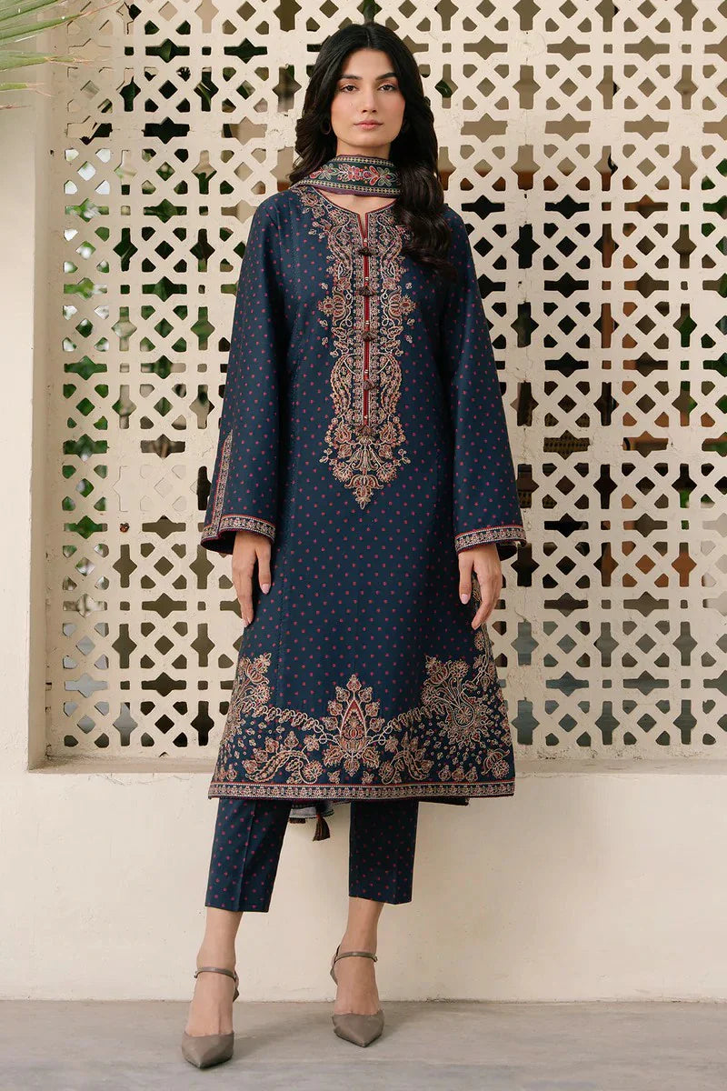 Picture of Jazmin - Winter Prints Vol 3 - DIGITAL PRINTED PREMIUM VISCOSE UW-0128 - Unstitched - Available at Raja Sahib