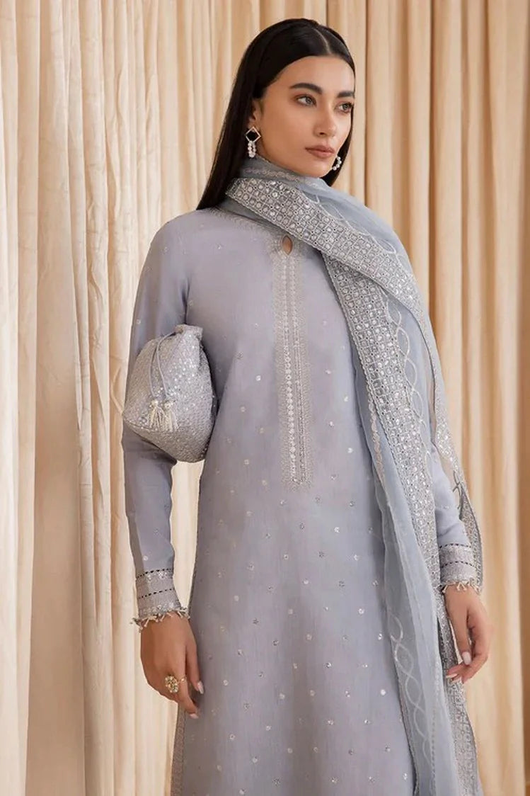 Picture of Jazmin - Raw Silk Collection - Embroidered Raw Silk UR-7006 - Unstitched - Available at Raja Sahib