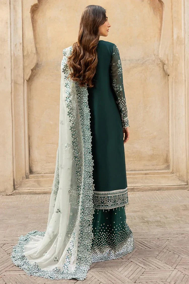 Picture of Farasha - Ritzier Luxury Chiffon Collection - 10-TEAL DREAMS - Unstitched - Available at Raja Sahib