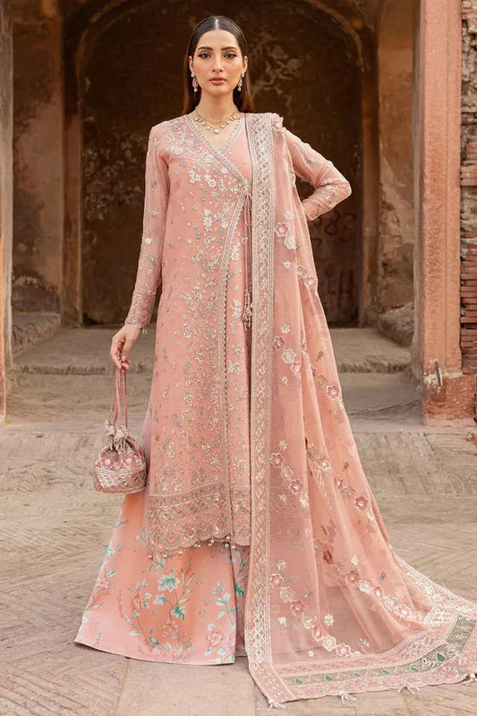 Picture of Farasha - Ritzier Luxury Chiffon Collection - 06-PEACH BELL - Unstitched - Available at Raja Sahib